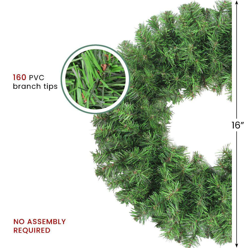 16 In. Colorado Spruce 2-Tone Artificial Christmas Wreath-Unlit